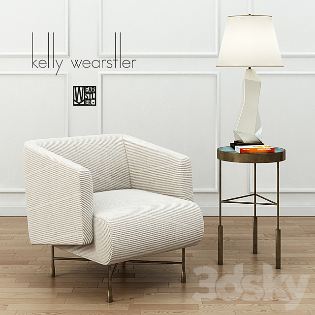 KELLY WEARSTLER BIJOUX LOUNGE CHAIR 3DSMax File - thumbnail 1