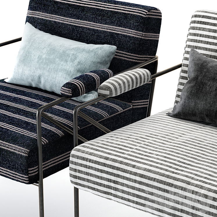 Kelly Wearstler Emmett Lounge Chair 3DS Max - thumbnail 2