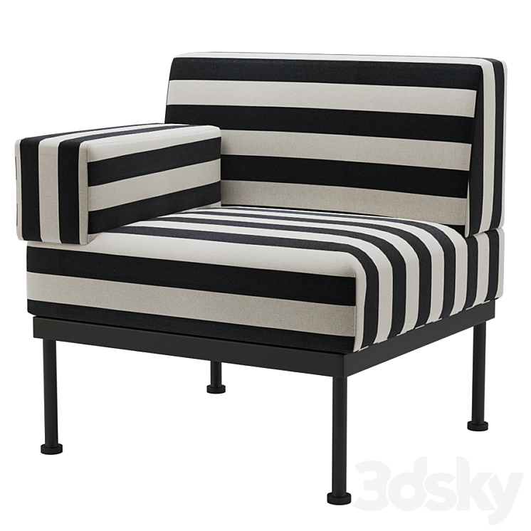 Kelly Wearstler Vivant lounge chair 3DS Max Model - thumbnail 1