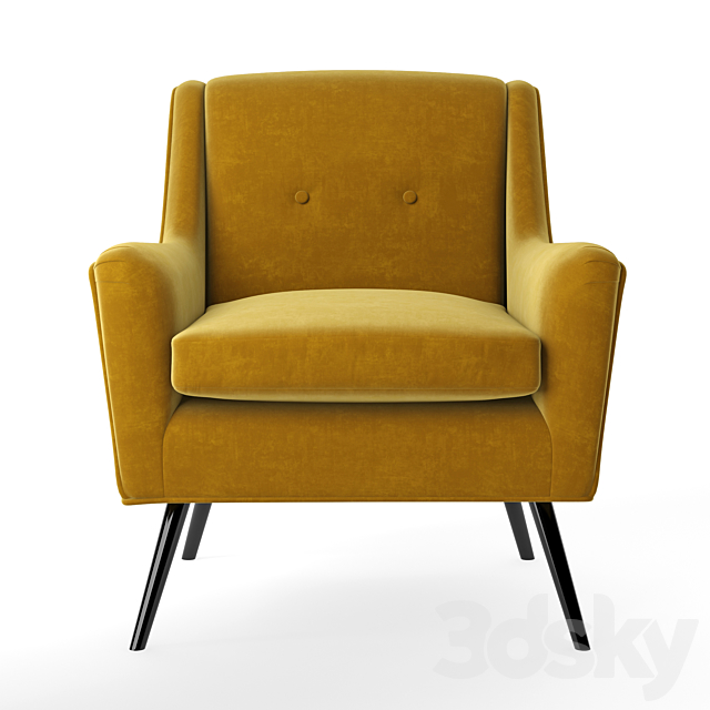 Kelly_Hoppen Oliver Chair 3ds Max - thumbnail 2