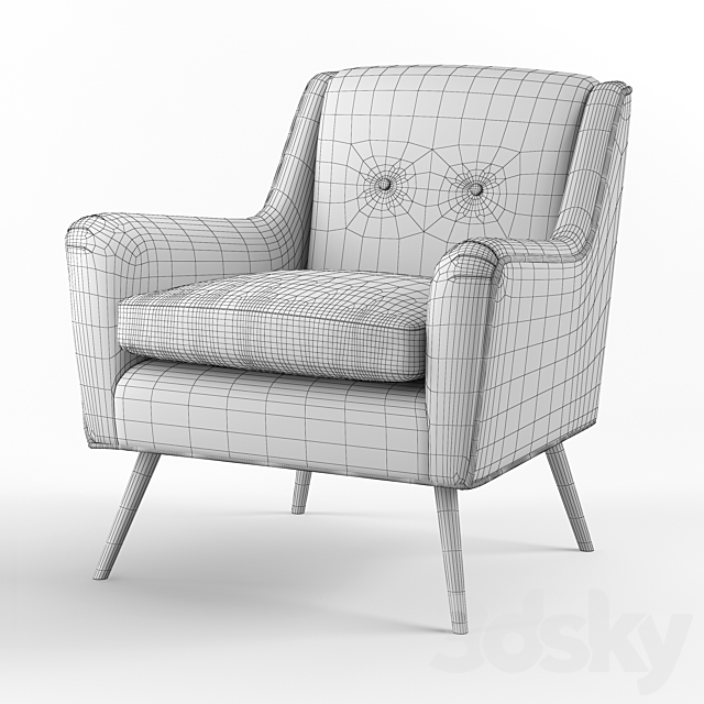 Kelly_Hoppen Oliver Chair 3ds Max - thumbnail 3