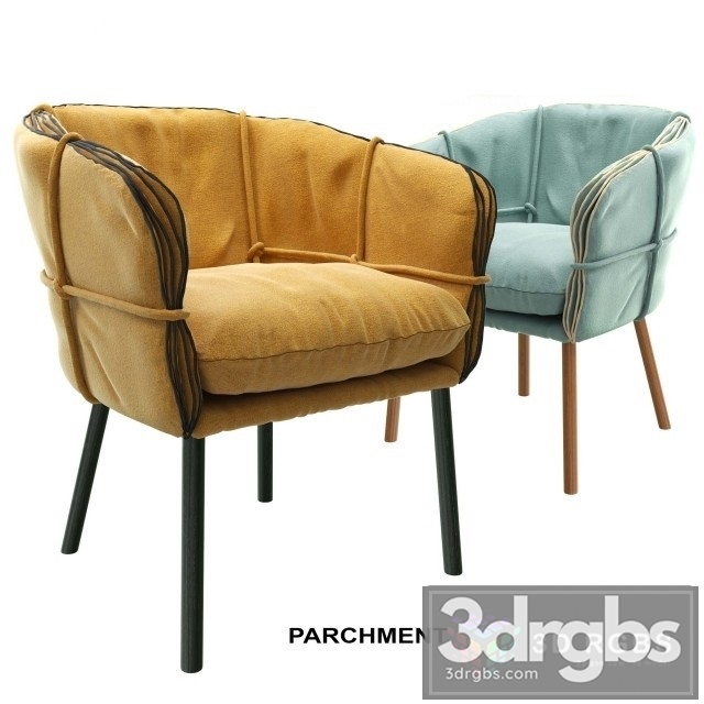 Kenneth Cobonpue Parchment Armchair 3dsmax Download - thumbnail 1