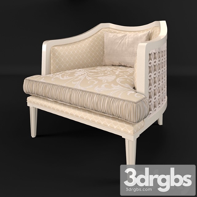 Keoma Salotti 2015 Classico Brio Armchair 3dsmax Download - thumbnail 1