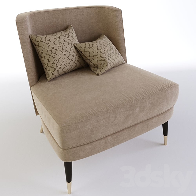 Key West armchair from Capital 3DS Max Model - thumbnail 2