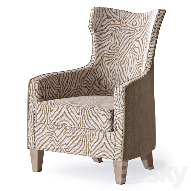 Kiango Armchair 3ds Max - thumbnail 1