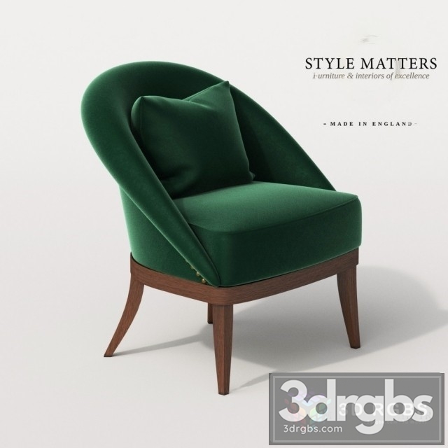 Kim Lounge Chair 3dsmax Download - thumbnail 1