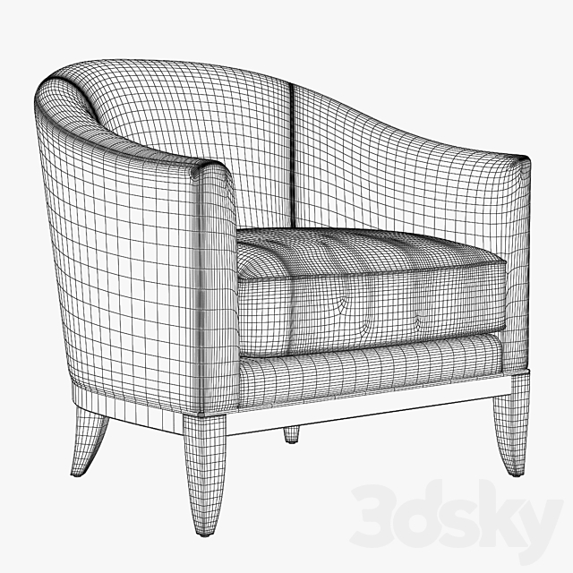 King’s chair by Seven Sedie 3DSMax File - thumbnail 3