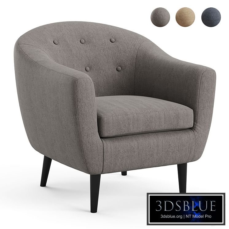 Klorey Chair Ashley Furniture 3DS Max - thumbnail 3