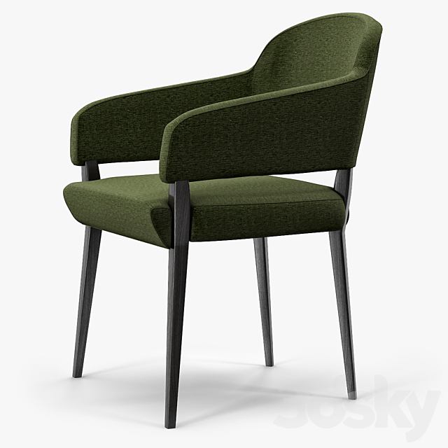 Knightsbridge Lucia Upright Open Chair 3DS Max Model - thumbnail 2