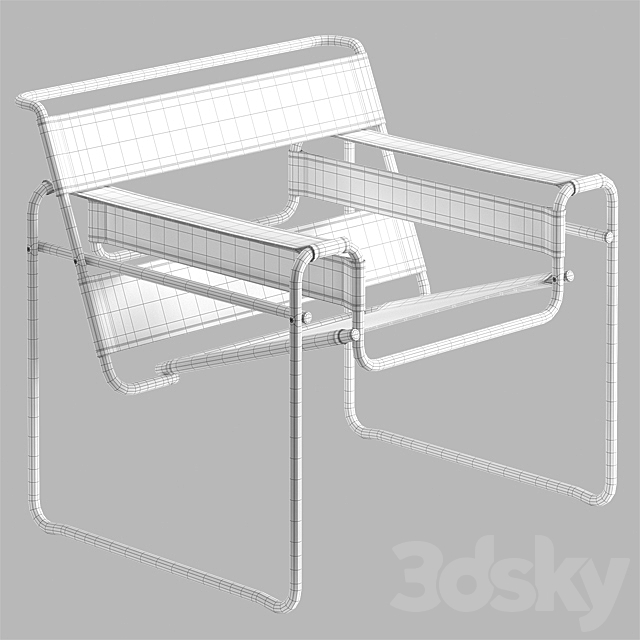 Knoll _ Wassily Chair 3ds Max - thumbnail 3