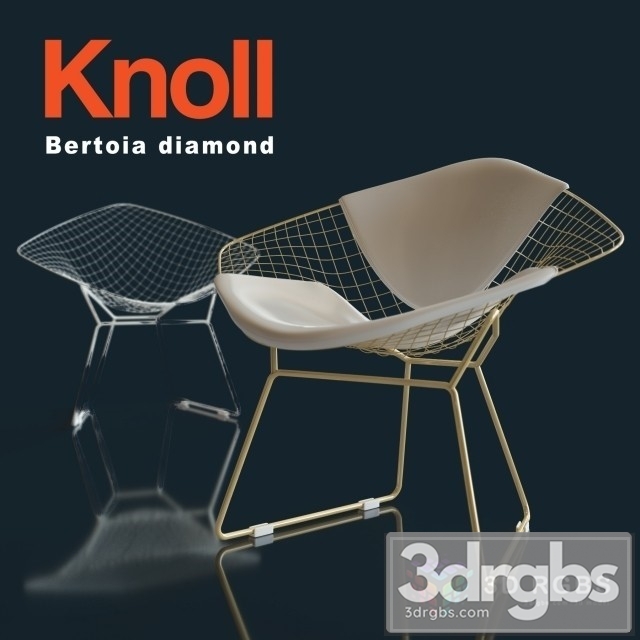 Knoll Bertoia Diamond Lounge Adult 3dsmax Download - thumbnail 1