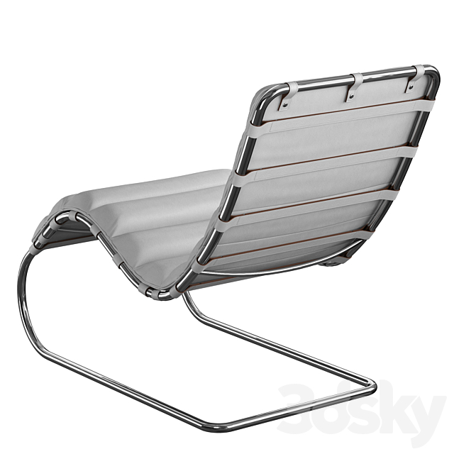 Knoll Mr Lounge Chaise Longue 3DS Max Model - thumbnail 2