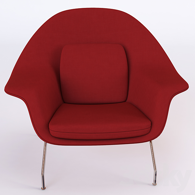 Knoll Womb chair 3ds Max - thumbnail 2