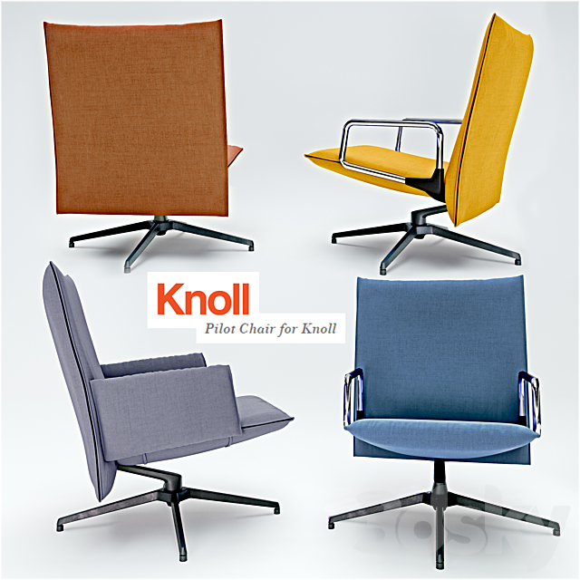 Knoll_Pilot Chair 3ds Max - thumbnail 1