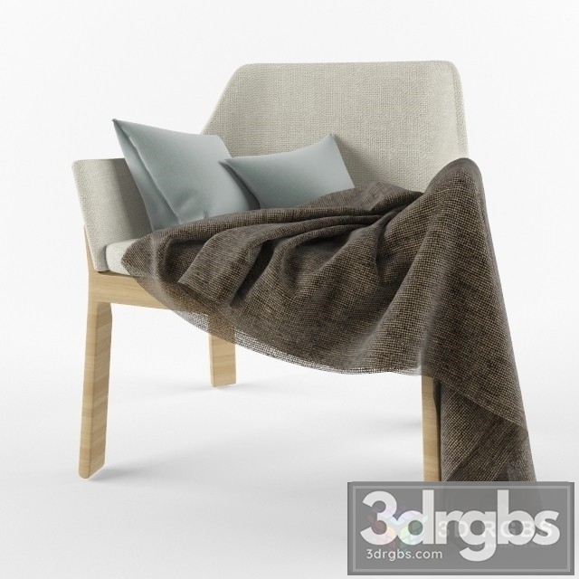 Koila Lounge Chair 3dsmax Download - thumbnail 1