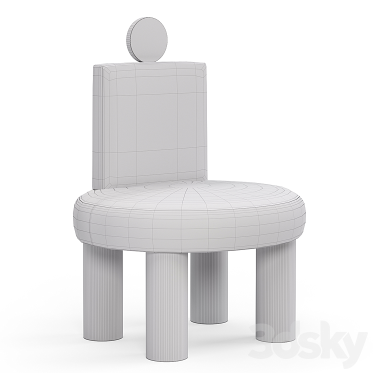 Kolkhoze Armchair Jacques 3DS Max - thumbnail 2