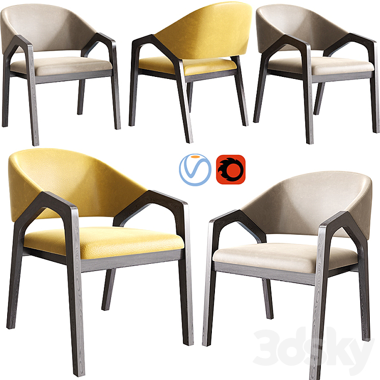 Kolob Accent Chair 3DS Max - thumbnail 1