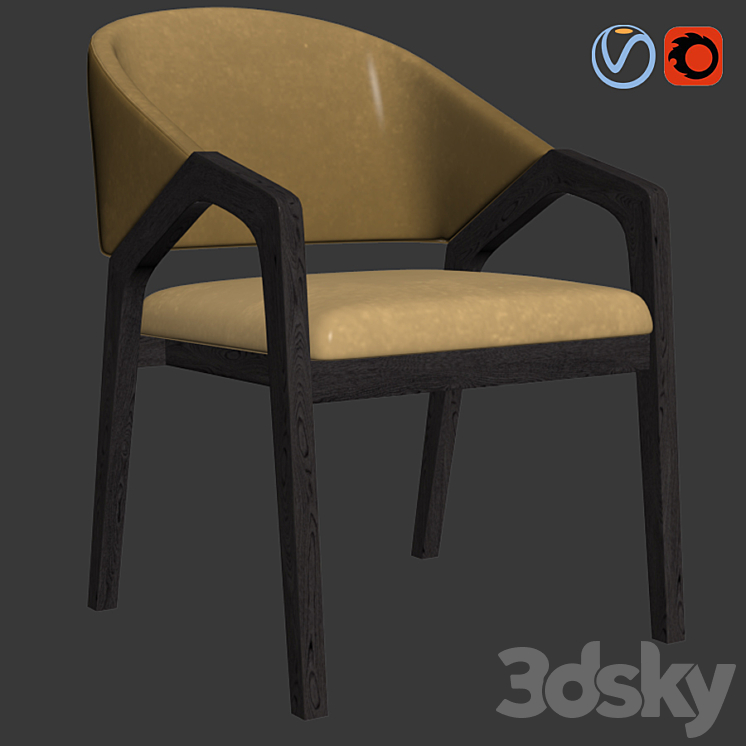 Kolob Accent Chair 3DS Max - thumbnail 2