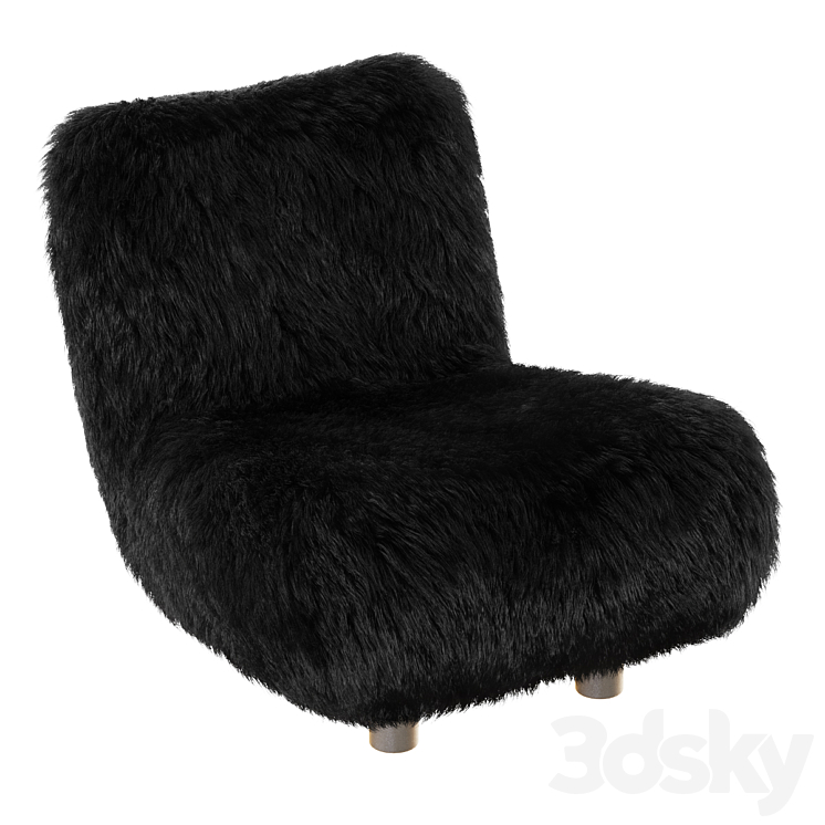 Konichin Chair Fur 3DS Max Model - thumbnail 3