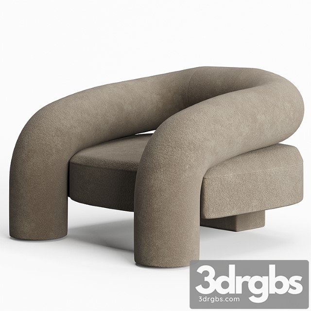 Kosa Lounge Chair by Ian Felton 3dsmax Download - thumbnail 1