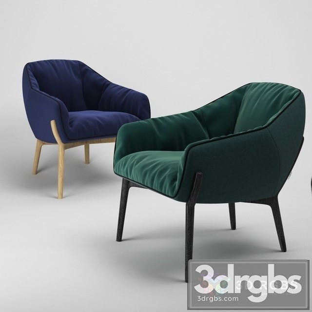 Kreslo Nido Armchair 3dsmax Download - thumbnail 1