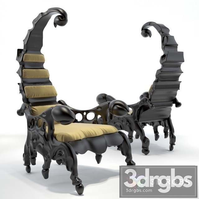 Kreslo Skarpion Armchair 3dsmax Download - thumbnail 1