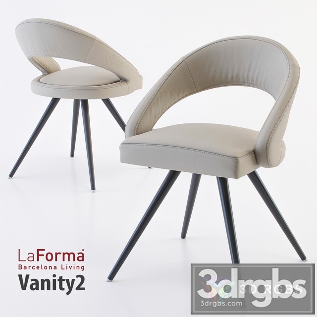 La Forma Vanity Armchair 02 3dsmax Download - thumbnail 1