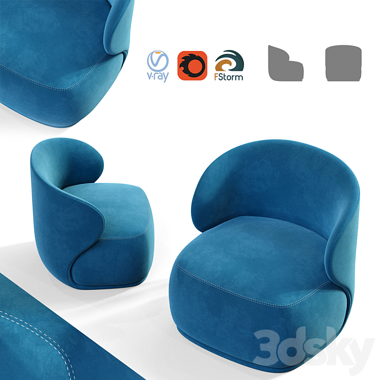 La pipe lounge 3DS Max - thumbnail 2