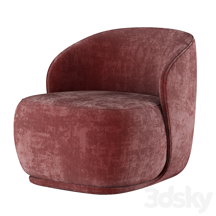 La Pipe lounge chair 3DS Max Model - thumbnail 2