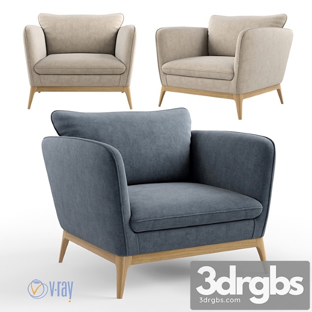 La Redoute Armchair Yams Am Pm 3dsmax Download - thumbnail 1