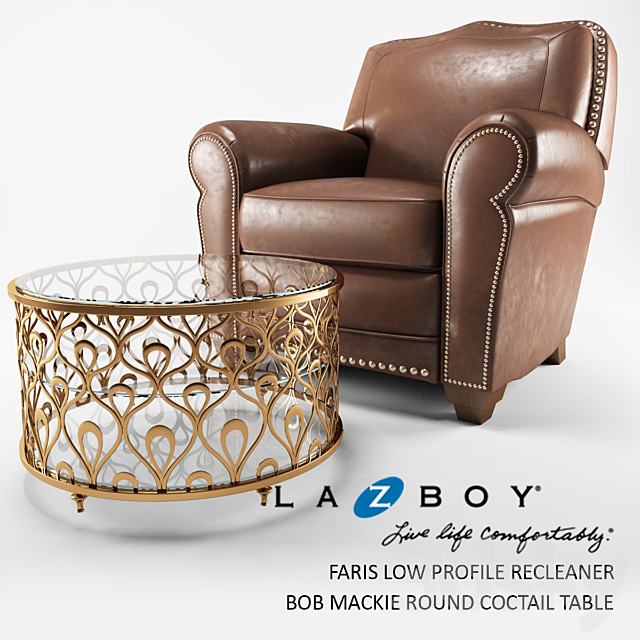 LA-Z-BOY Faris Recleaner Chair 3DSMax File - thumbnail 1