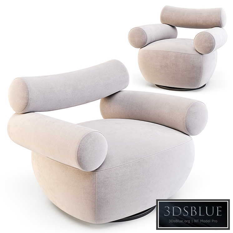 Labofa: Mallow – Lounge Chairs (Large and Small) 3DS Max - thumbnail 3