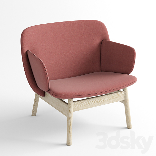 LaCividina Ala low armchair 3ds Max - thumbnail 2