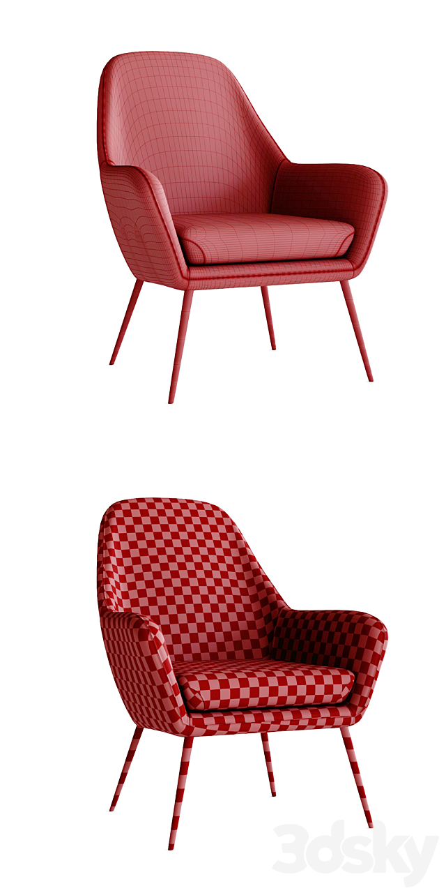 LaForma _ Armchair VALERIA 3DSMax File - thumbnail 2