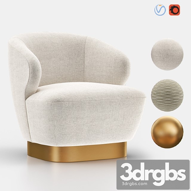 Lambert swivel chair bau3103c 3dsmax Download - thumbnail 1