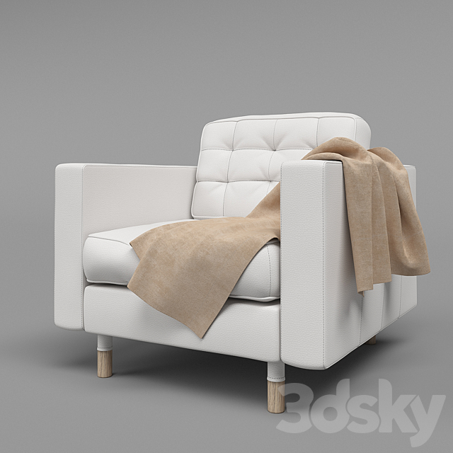 Landskrona Armchair 3DSMax File - thumbnail 2