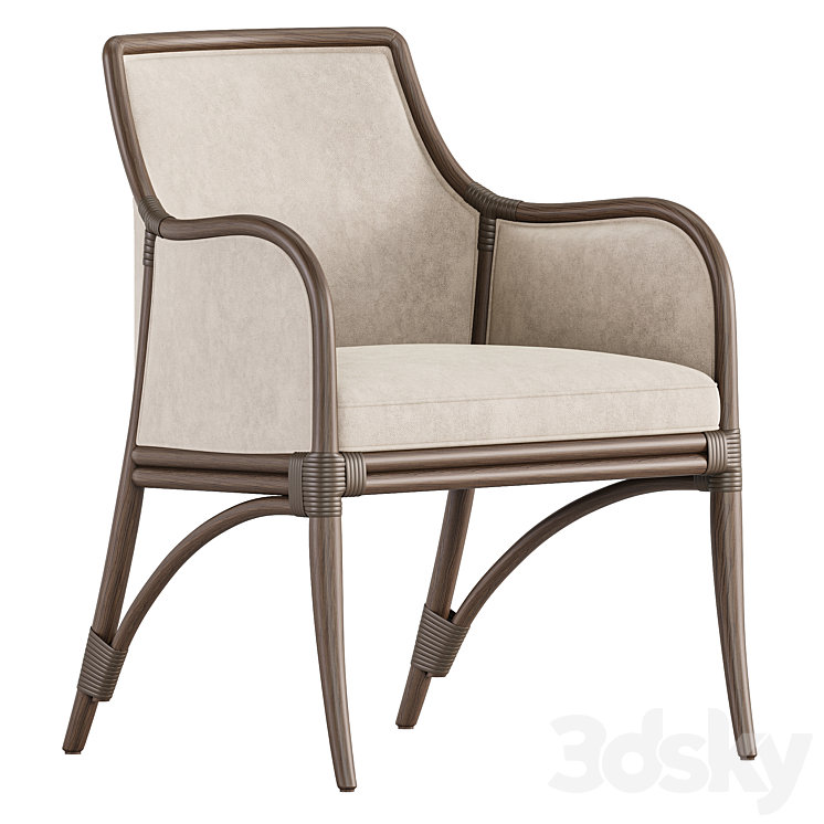 Lantana Armchair by McGuire Originals 3DS Max Model - thumbnail 3