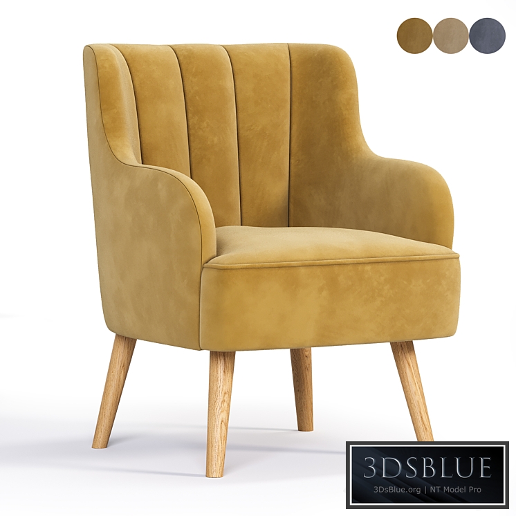 Larni Armchair 3DS Max - thumbnail 3