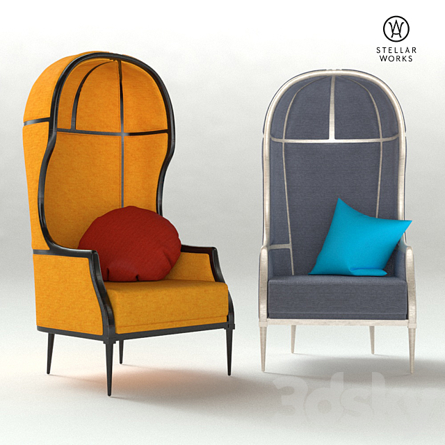 Laval Crown Single Chair by Stellar Works 3DSMax File - thumbnail 1