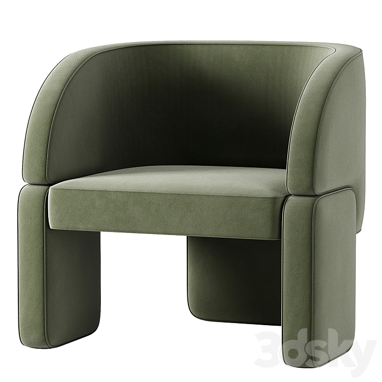 LAZYBONES LOUNGE Chair 3DS Max - thumbnail 1