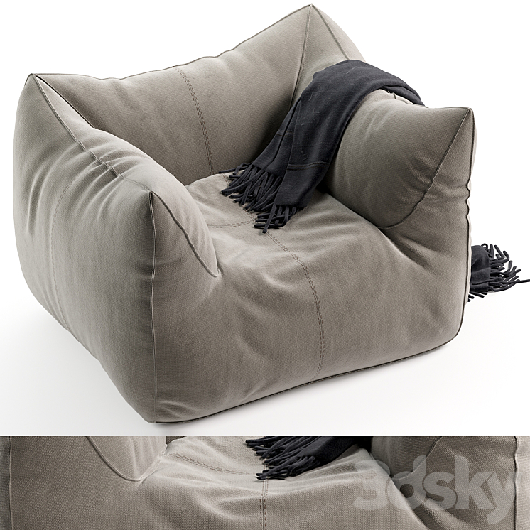 Le Bambole Lounge Chair B&B 3DS Max Model - thumbnail 1