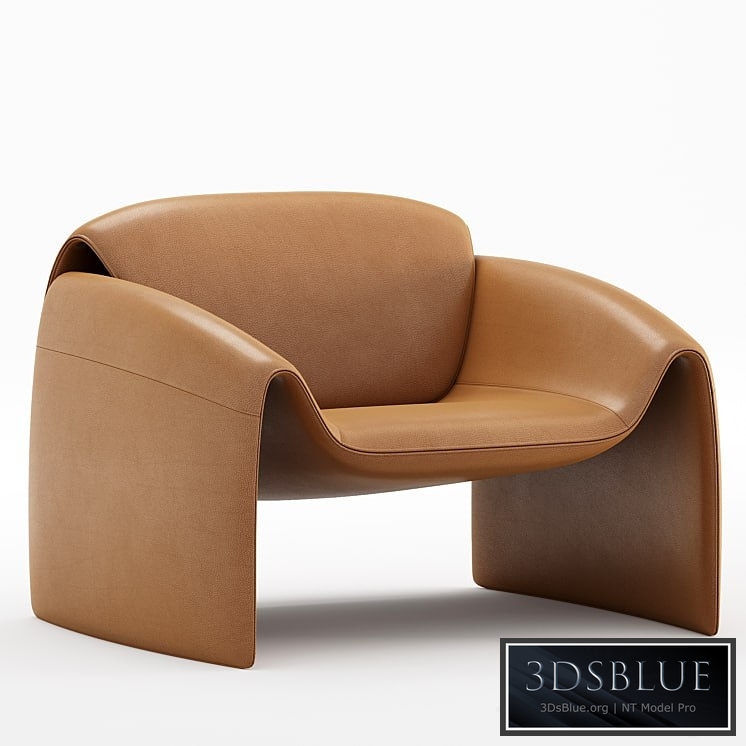 Le Club Armchair By Poliform 3DS Max - thumbnail 3