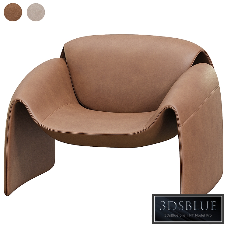 Le Club Armchair By Poliform 3DS Max - thumbnail 3