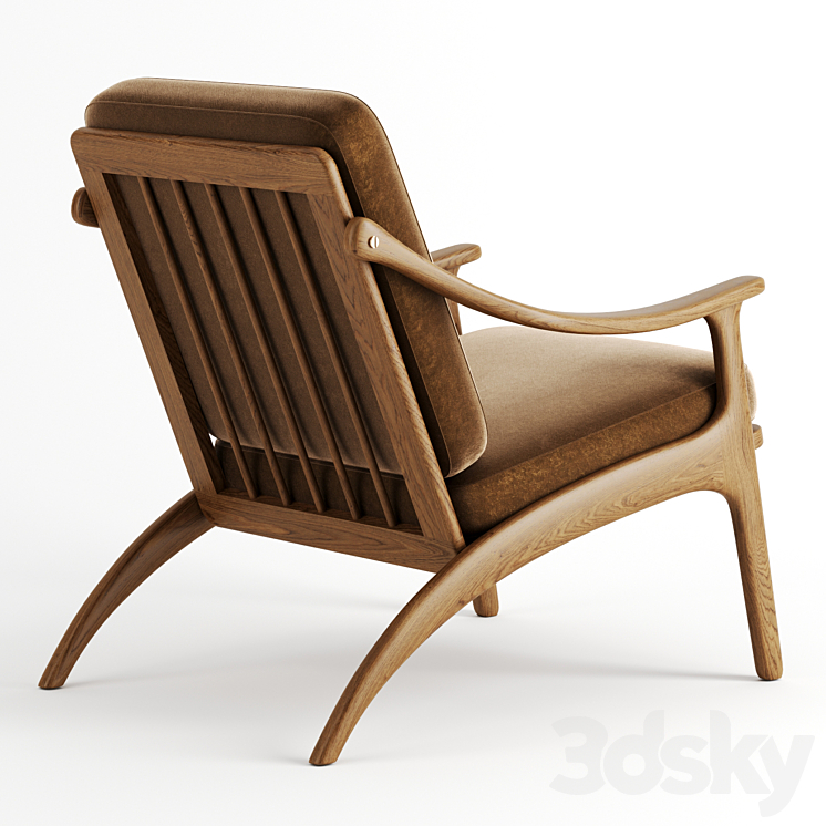 Lean Back Chair by Warm Nordic 3DS Max - thumbnail 2