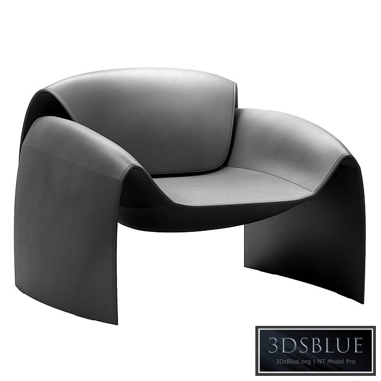 Leclub armchair 3DS Max - thumbnail 3