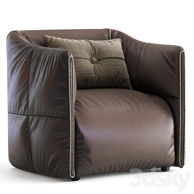 LeComfort Armchair BEATRICE 3DS Max - thumbnail 1