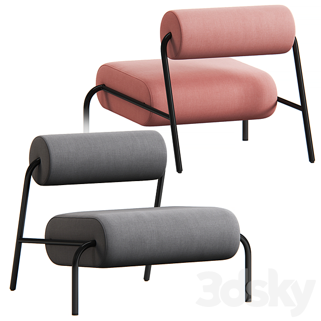 Lekima Lounge Chair by Zuiver 3DSMax File - thumbnail 1