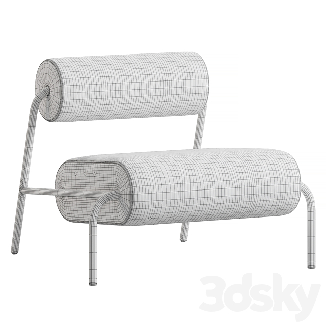 Lekima Lounge Chair by Zuiver 3DSMax File - thumbnail 7