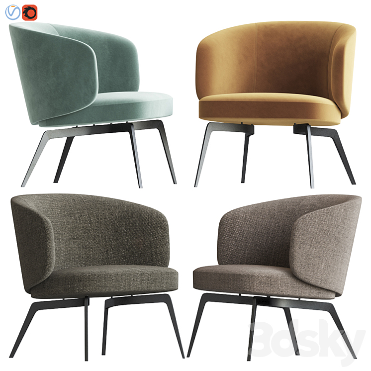 Lema bice armchair 3DS Max - thumbnail 1