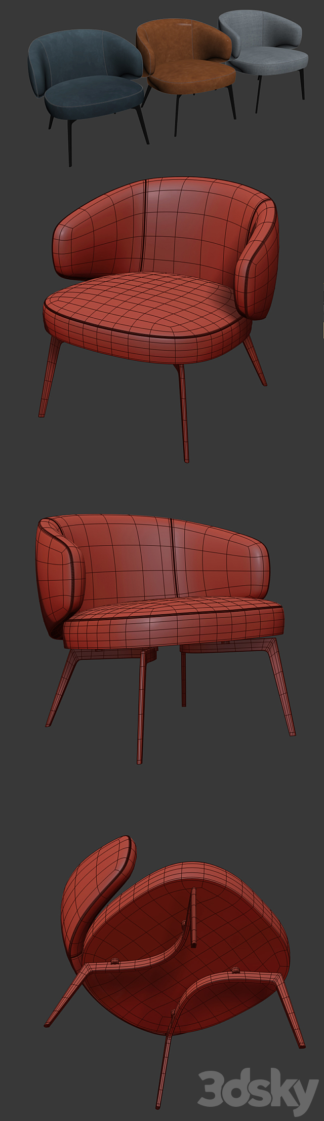 Lema Bice Armchair Rogerseller 3DSMax File - thumbnail 3